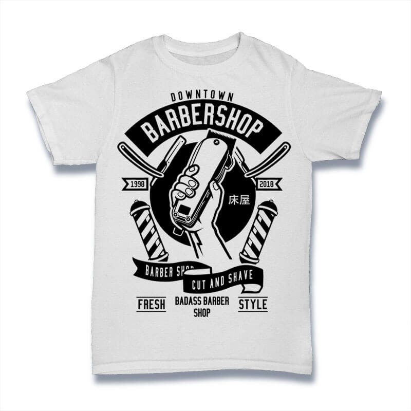 Barber Shop  T-Shirt freeshipping - DTF Print Store