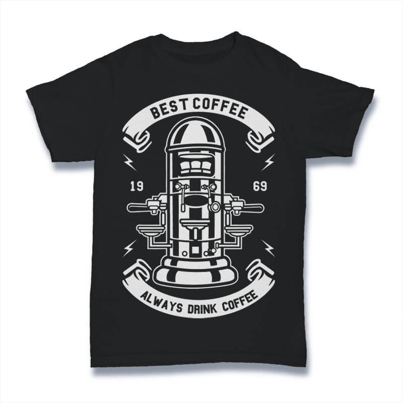 Best Coffee T-Shirt freeshipping - DTF Print Store