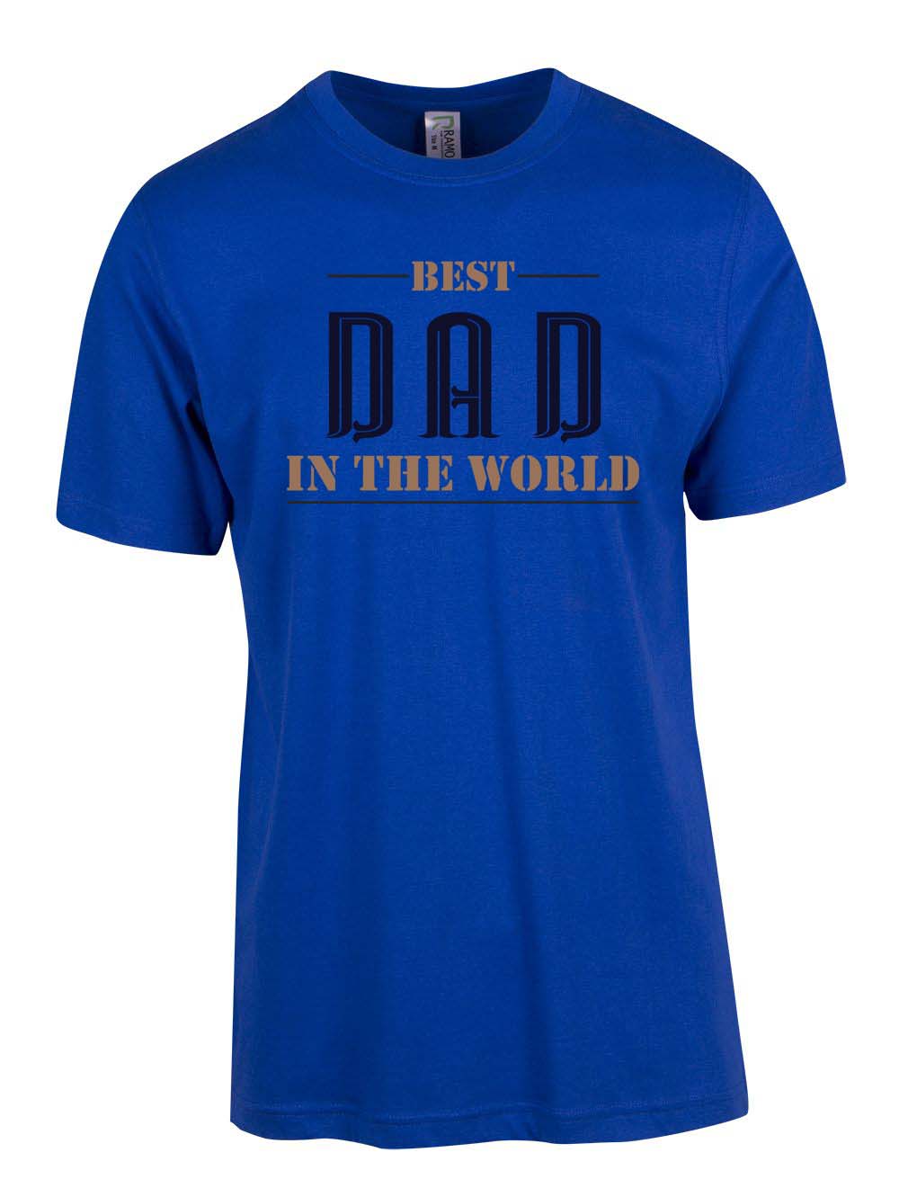 Best Dad in the World T Shirt freeshipping - DTF Print Store